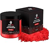 Deep Red Mica Powder for Epoxy Resin 56g / 2oz. Jar - TECHAROOZ 2 Tone Resin Dye Color Pigment Powder for Lip Gloss, Nails, Colorant for Bath Bombs Soap Making Flag Red