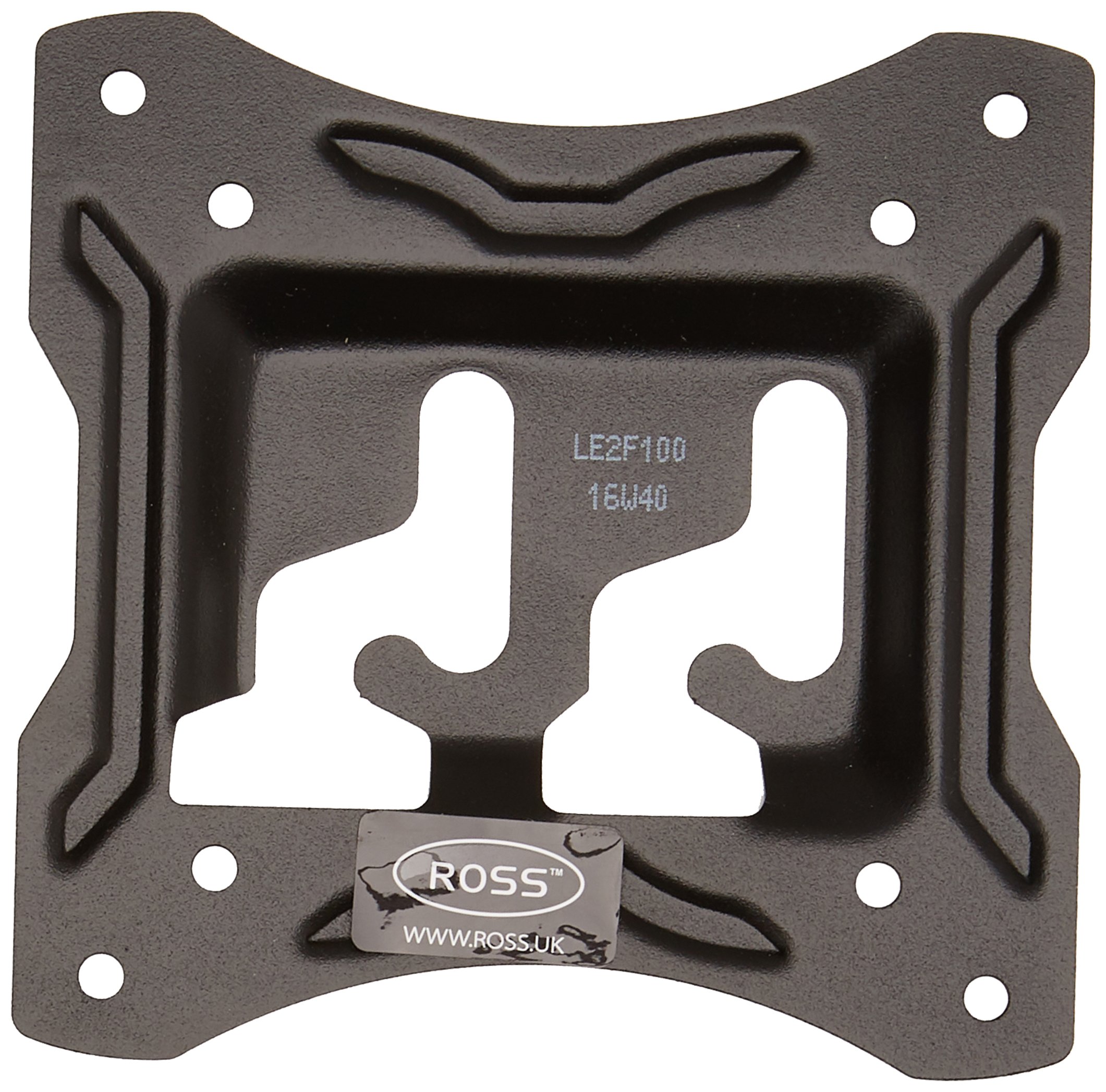 Ross LE2F100-RO Flat To Wall TV Mount, Black