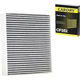 CARORY Cabin Air Filter w/Activated Carbon for Nissan Rogue 21-25, Altima 19-25, Kicks 17-25, Pathfinder 22-25, Sentra 20-25, Versa 20-25, Infiniti QX50 19-25, QX55 22-25, QX60 22-25, CF552