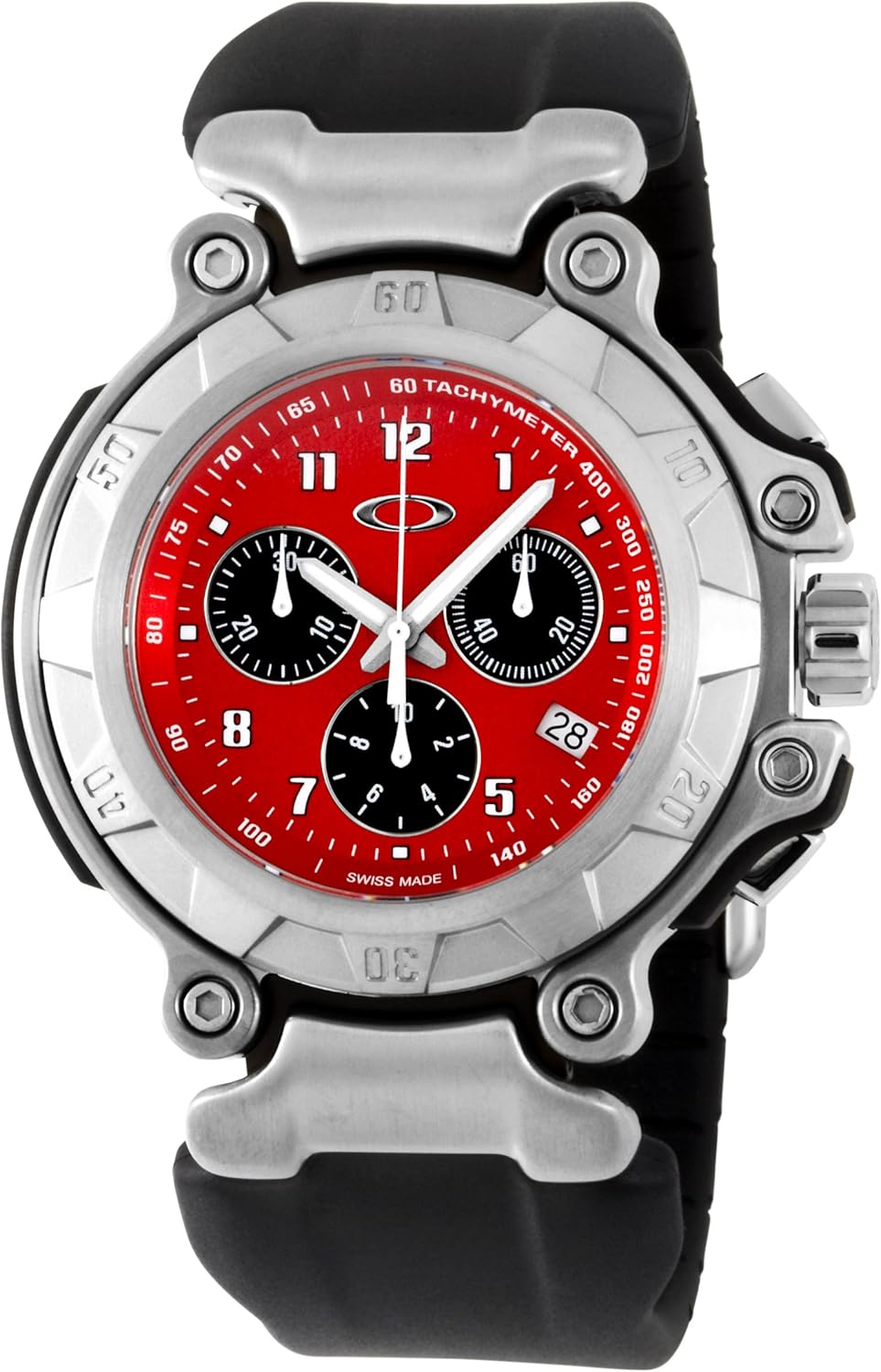 Oakley Men's 10234 Crankcase Unobtainium Strap Edition Chronograph Rubber Watch