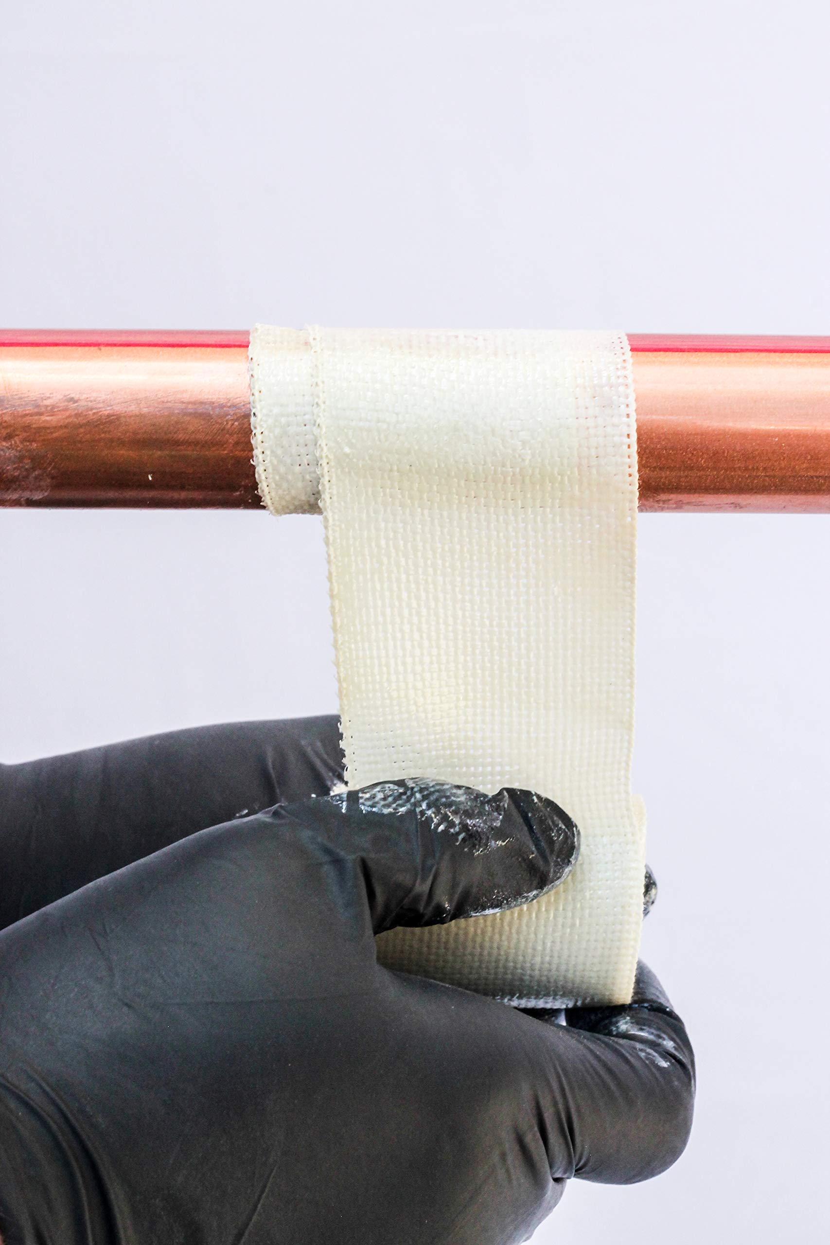 FiberWeld Pipe Repair Cast 2x48 Inch – High Strength Adhesive Fiberglass Wrap – White