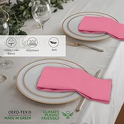 Ruvanti Linen Napkins Set of 6, 18x18 Cloth