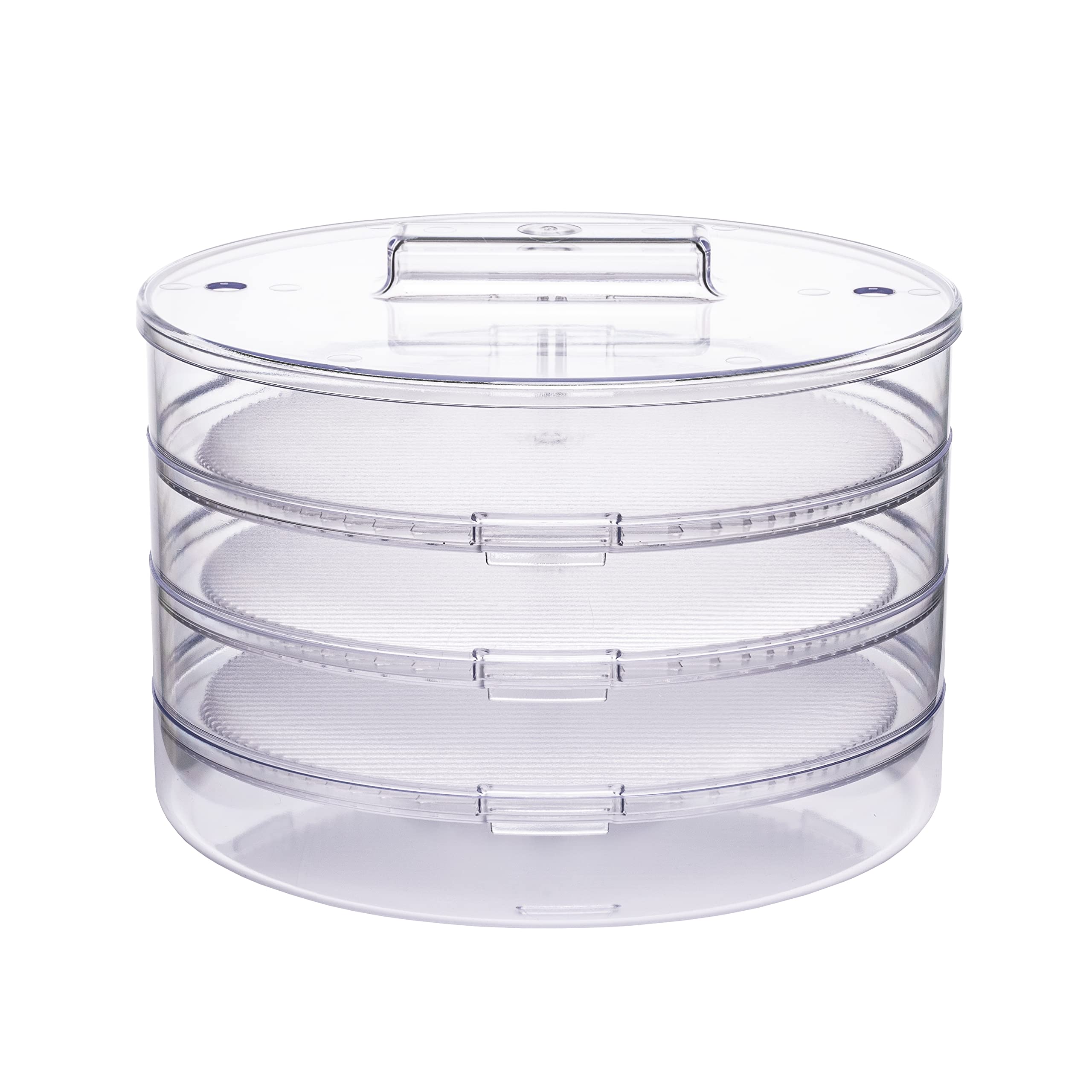 KB Tools Seed Starter Tray and Germination Growing Kit with Reusable Stacking Sprouter Trays for Bean Sprouts, Legumes and Grains, Reusable Indoor Plastic Growers