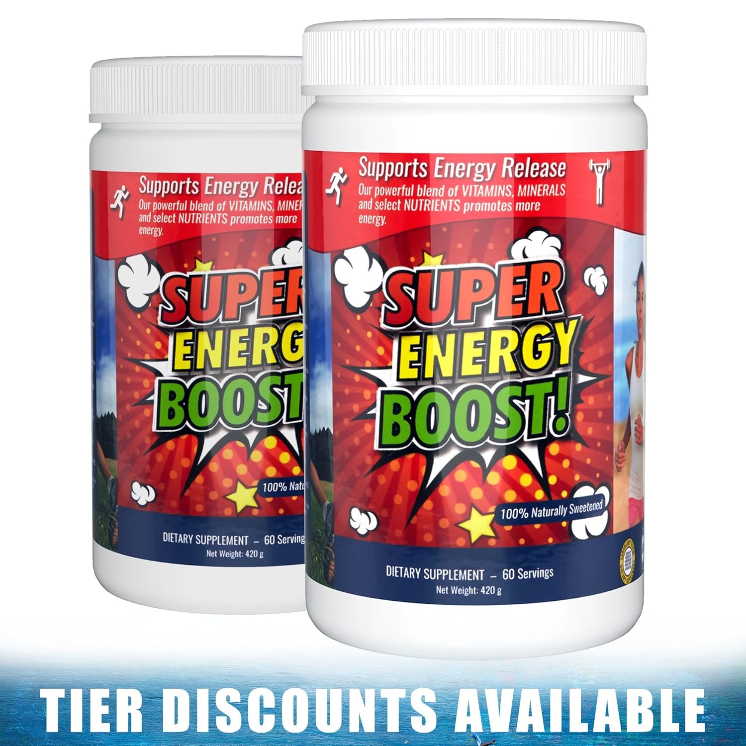 Super Energy Boost Packets 30 Day Supply Nutritional Supplement With Vitamins Minerals Herbs And Amino Acids For Medicinal Health