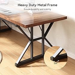 LITTLE TREE 70.8-Inch Office Desk, Wooden Executive