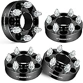 EVIL ENERGY 6x4.5 Wheel Spacers 1.5 inch Compatible with Nissan Frontier 2005-2022, 6x114.3 mm Hubcentric with Lip 6 Lugs 66.1 mm Hub Bore M12x1.25 Studs Black