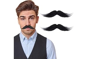 Yan Dream Classic Fake Mustache Self Adhesive Costume Facial Hair Stick On Fake Moustache for Party
