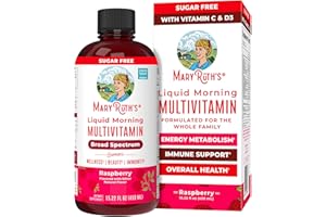 MaryRuth Organics Multivitamin for Women, Men & Kids | Liquid Morning Multivitamin | Vitamin A C D E B6 B12 Biotin Zinc | Beauty | Vegan | Non-GMO | Gluten Free | 15 Servings