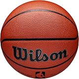 Wilson NBA Authentic Series Size 7 Basketball Mixed Leather Indoor Outdoor Brown view 5