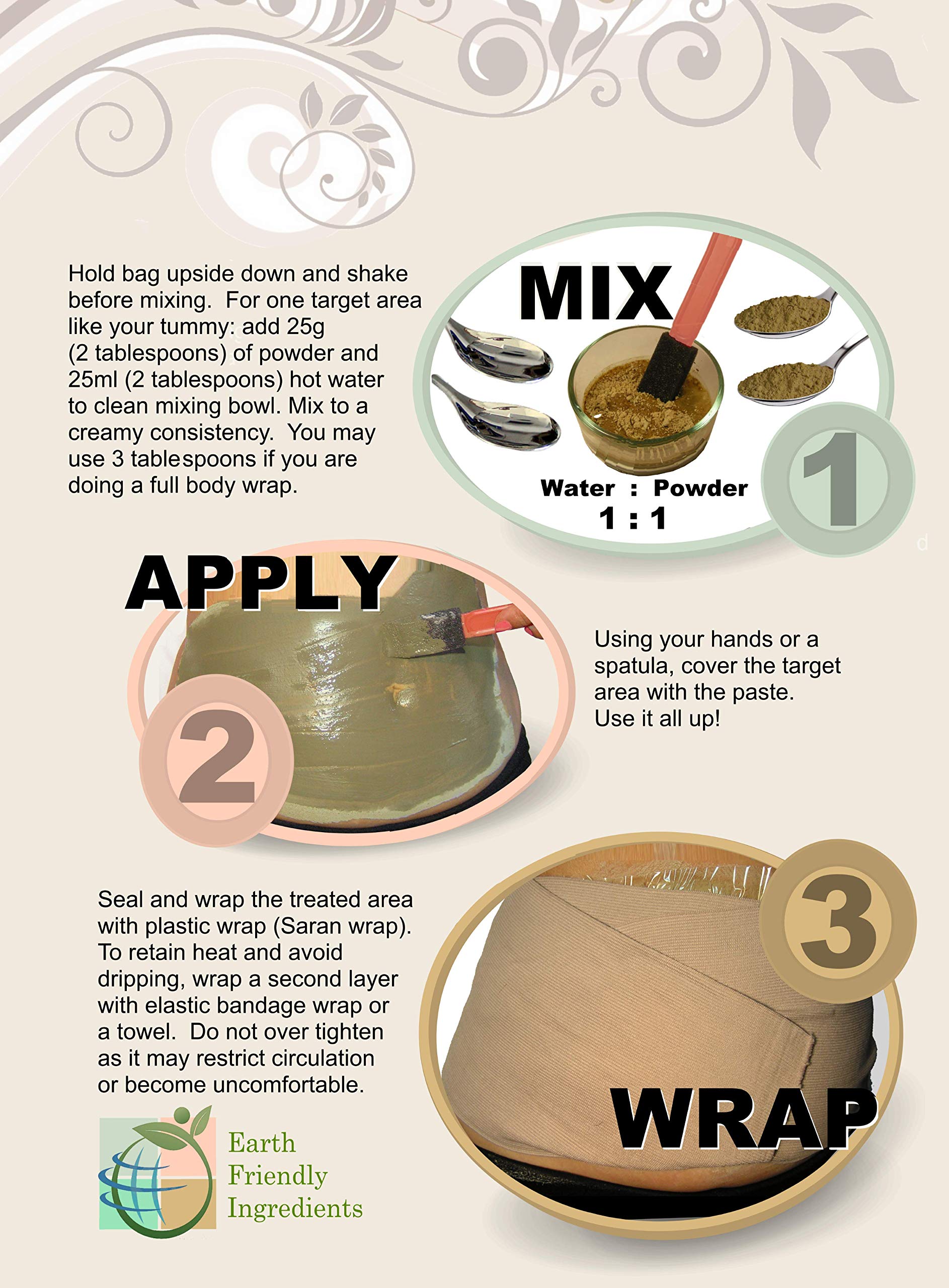 DIY Body Wrap SPA Formula for Home Use Seaweed, Healing Clay