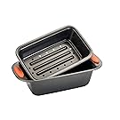 Rachael Ray Oven Lovin' Non-Stick 2-Piece Meatloaf Pan Set, Orange