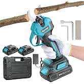 Bamse Electric Pruning Shears Brushless, Cordless Pruner Shears with 2 Batteries 2.0Ah, LCD Display Electric Pruner, for Branch, Fruit Plucking and Tree Trimming