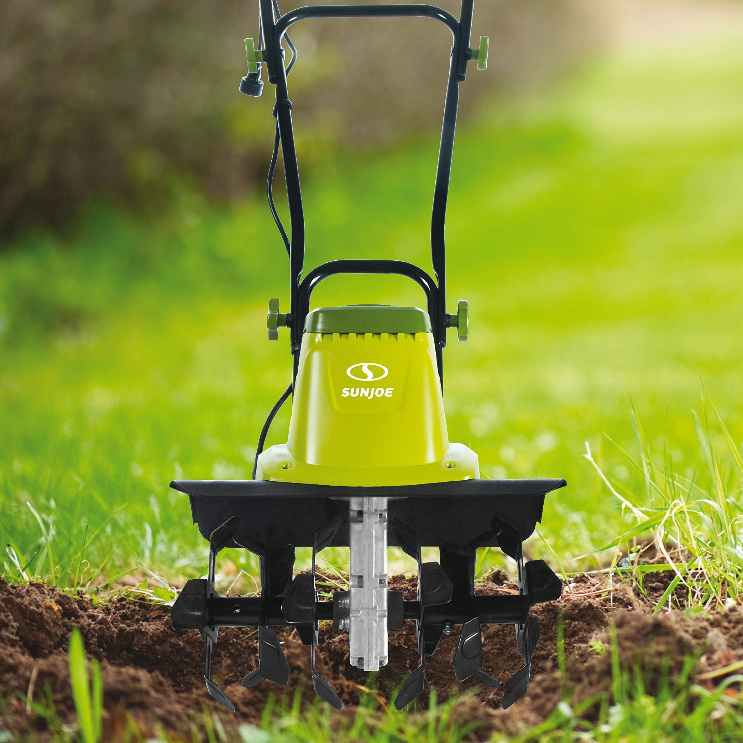 Sun Joe TJ603E 16Inch 12Amp Electric Tiller and Cultivator , Green