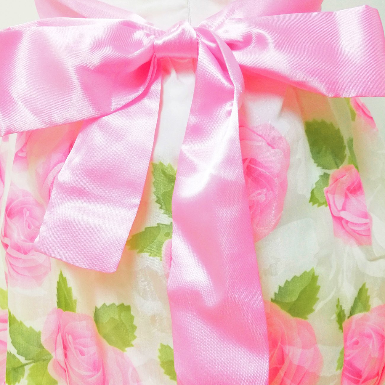 Little Hand Girls Dress For Kids,Flower Floral Lace Sleeveless Party Wedding Sundress Pageant Pink Rose 2 3 4 5 6 7 T