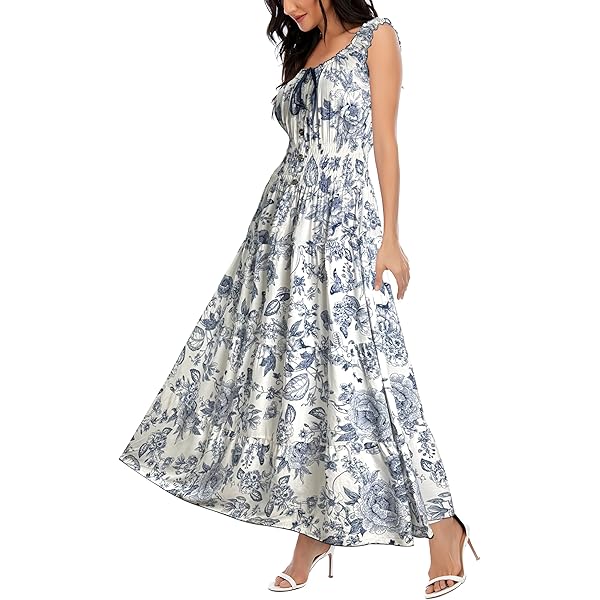 embroidered cotton maxi dress product info and reviews Baltic Born Womens Kennedy Embroidered Maxi Dress | Blue