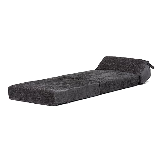 Shopisfy Single Fold Out Z Bed Mattress Chair Baron Camel