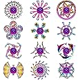 12 Pack Alloy Metal Fidget Spinners, Durable Office Desk Sensory Toys for Stress Relief & Anxiety, Cool Fidget Spinners Bulk, Cool Gadget Easter Egg Filler Stuffer, Fidget Toy Gift for Kids Adults