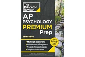 Princeton Review AP Psychology Premium Prep, 23rd Edition: 4 Practice Tests + Digital Practice Online + Content Review