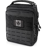 WYNEX Tactical Large Admin Molle Utility Pouch, Molle Admin Pouch with Webbing Insert Panel EDC Tool Pouch of Double Layer De