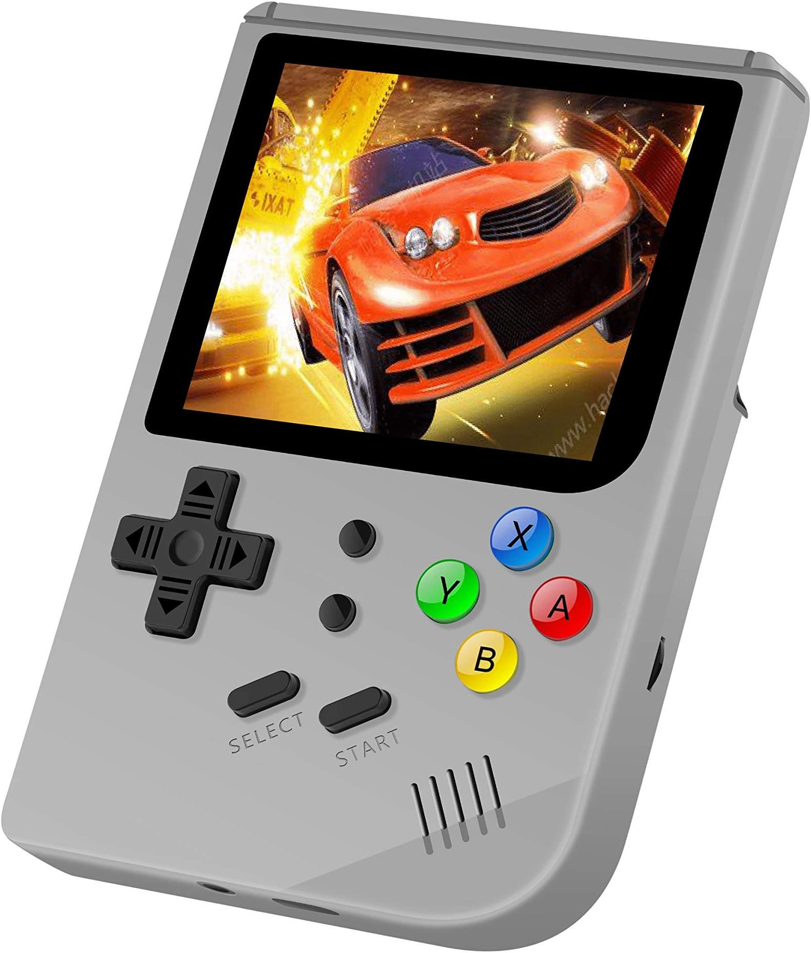 Anbernic 2019 Upgraded Opening Linux Tony System Handheld Game Console , Retro Game Console Built in 3007 Classic Games, Portable Video Game Console of 3 Inch IPS Full View Screen Screen(Grey)
