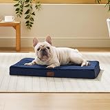 Bedsure Medium Pet Bed Orthopedic Dog Mattress Navy 76x51x7.6cm view 7