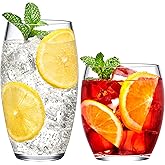 Amazing Abby - Fraternity - 12-Ounce and 16-Ounce Plastic Tumblers (Set of 8), Plastic Drinking Glasses, All-Clear Reusable Acrylic Cups, BPA-Free, Shatter-Proof, Dishwasher-Safe