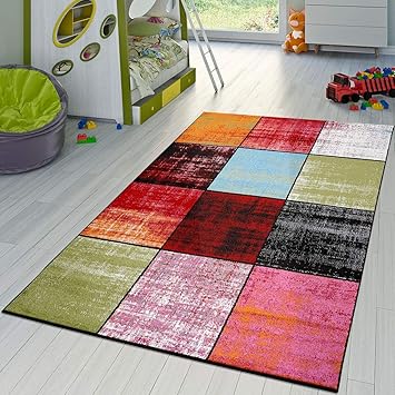 T T Design Teppich Karo Rot Schwarz Grau Grun Pink Meliert Modern Wohnzimmer Kinderzimmer Grosse 160x220 Cm Amazon De Kuche Haushalt