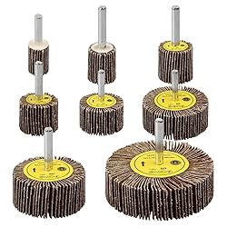 SHITIME 8 Pcs Flap Wheel Sander Set, 1/4" Shank