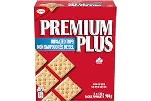 Premium Plus, Unsalted Tops, Crackers, 900 g, Baked in Canada