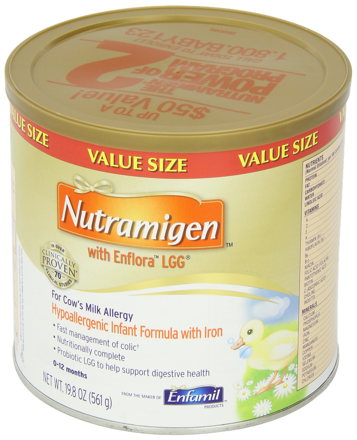 Enfamil Nutramigen Hypoallergenic Colic Baby Formula Lactose Free Milk