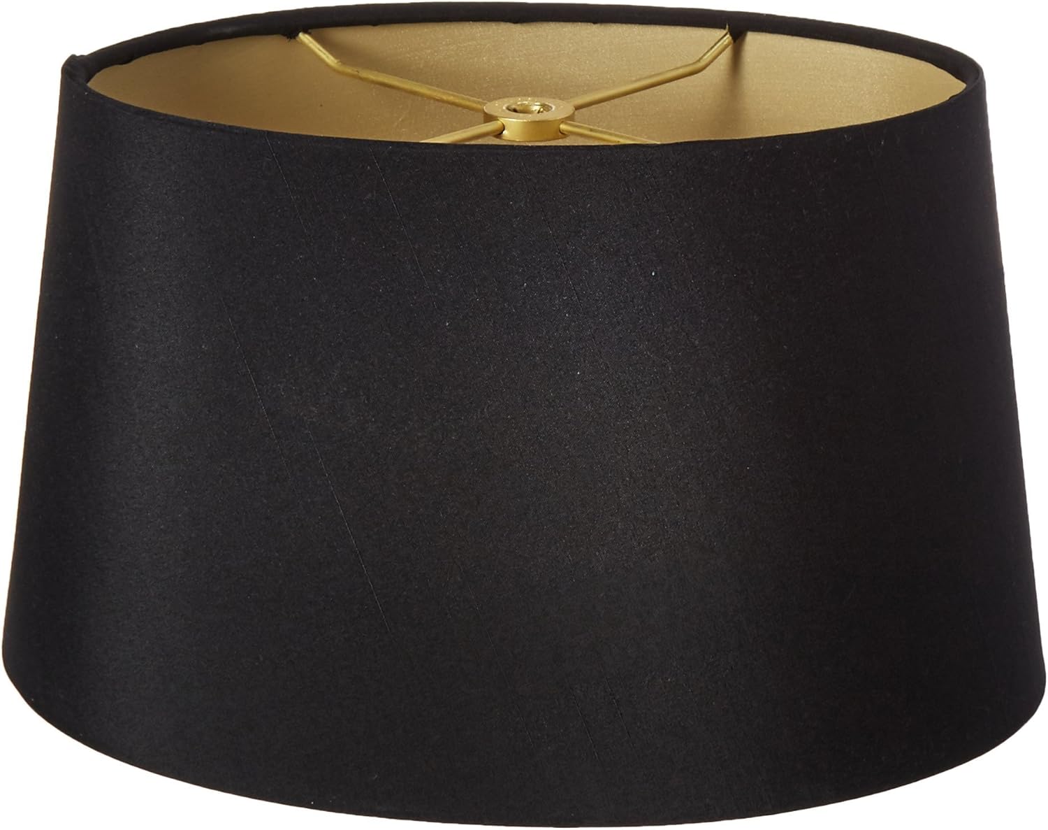 Royal Designs HB61112BLK/GL Shallow Oval Hardback Lamp