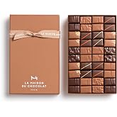 LA MAISON DU CHOCOLAT Pralines Gift Box 40 Pieces | Gourmet French Chocolate with Crunchy Caramelized Nuts Gift Box