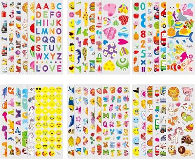 Vicloon 3D Puffy Stickers 36pcs Kids 3+ PVC Mixed Styles Reward