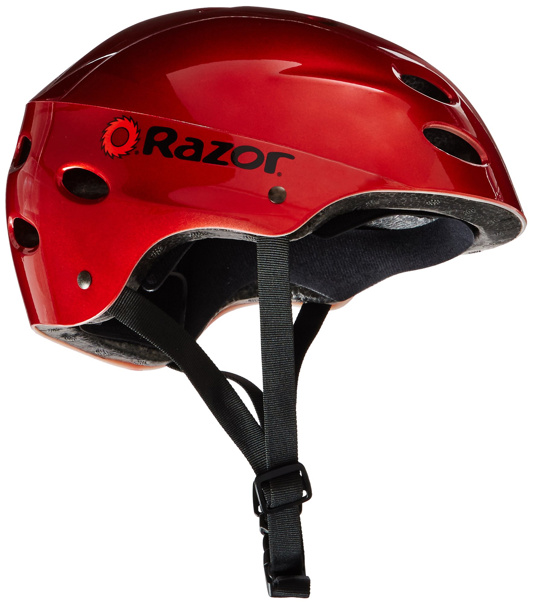 Razor V-17 Youth Multi-Sport Helmet - CPSC Approved Kid’s Helmet with Adjustable Strap - Durable Helmet with Foam Padding for Biking, Skating, and Other Outdoor Sports