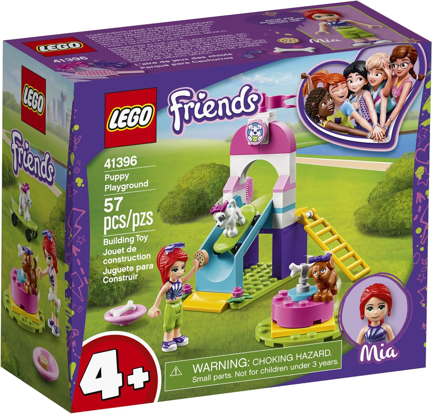 lego friends puppy playground 41396