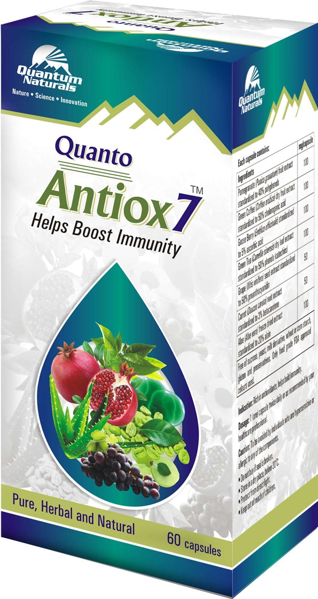 Quantum Naturals Quanto Antiox 7-60 Capsules