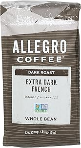 Allegro Coffee Extra Dark French Whole Bean Coffee, 12 oz