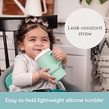 Infantino My 1st Tumbler 9 oz Mint Leak-Resistant Straw Handle Baby Tumbler view 2