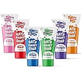 Tub Works® Bath Paint Soap Bath Toy, Classic 6 Pack | Non-Toxic | Washable Bathtub Paint for Finger Painting on Tub Walls | I