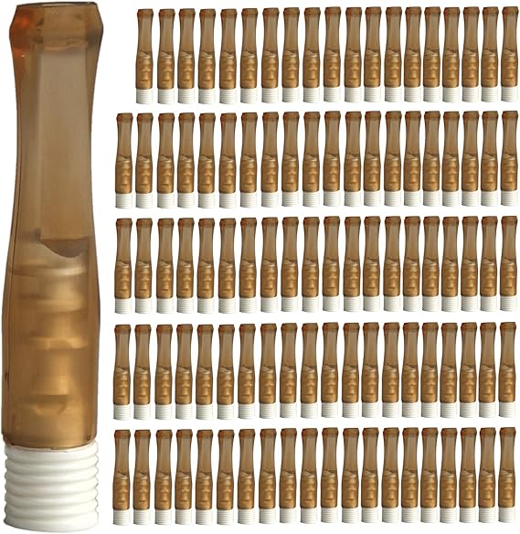 TarGard Original Disposable Cigarette Filters (Amber, 100 Piece Bulk