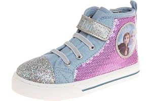 DISNEY Minnie Mouse Frozen Encanto Sneakers Casual Canvas - Kids Girls Snow White Elsa Maribel Character Slipon Shoes (Sizes 6-12 Toddler - Little Kid)