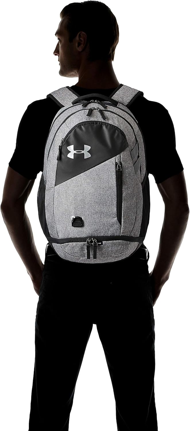 Under Armour Adult Hustle 4.0 Backpack , Black (002)/Black , One Size: Clothing