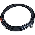 JEFA Tech 50 Feet SMA Male to N Male - Premium 400 Flex Low Loss Cable, for External Antennas with N Female Connectors, 4G LTE, 5G Modems/Routers, Ham Radio, ADS-B, Meshtastic CA-400F-NM-SMA-50