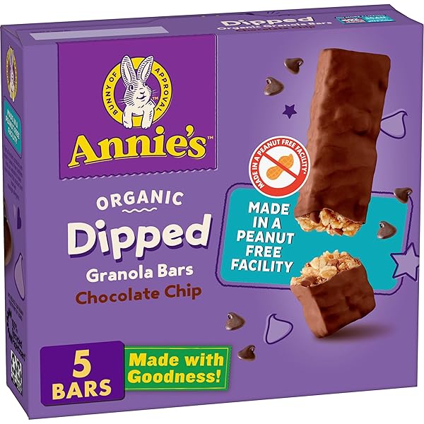 ANNIE’S CHOCOLATE DIPPED, CHEWY CHOCOLATE CHIP GRANOLA BARS,...