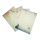 Bilipala Writing Stationery Paper, Letter Writing Paper Letter Sets, 32 PCS Assorted Color