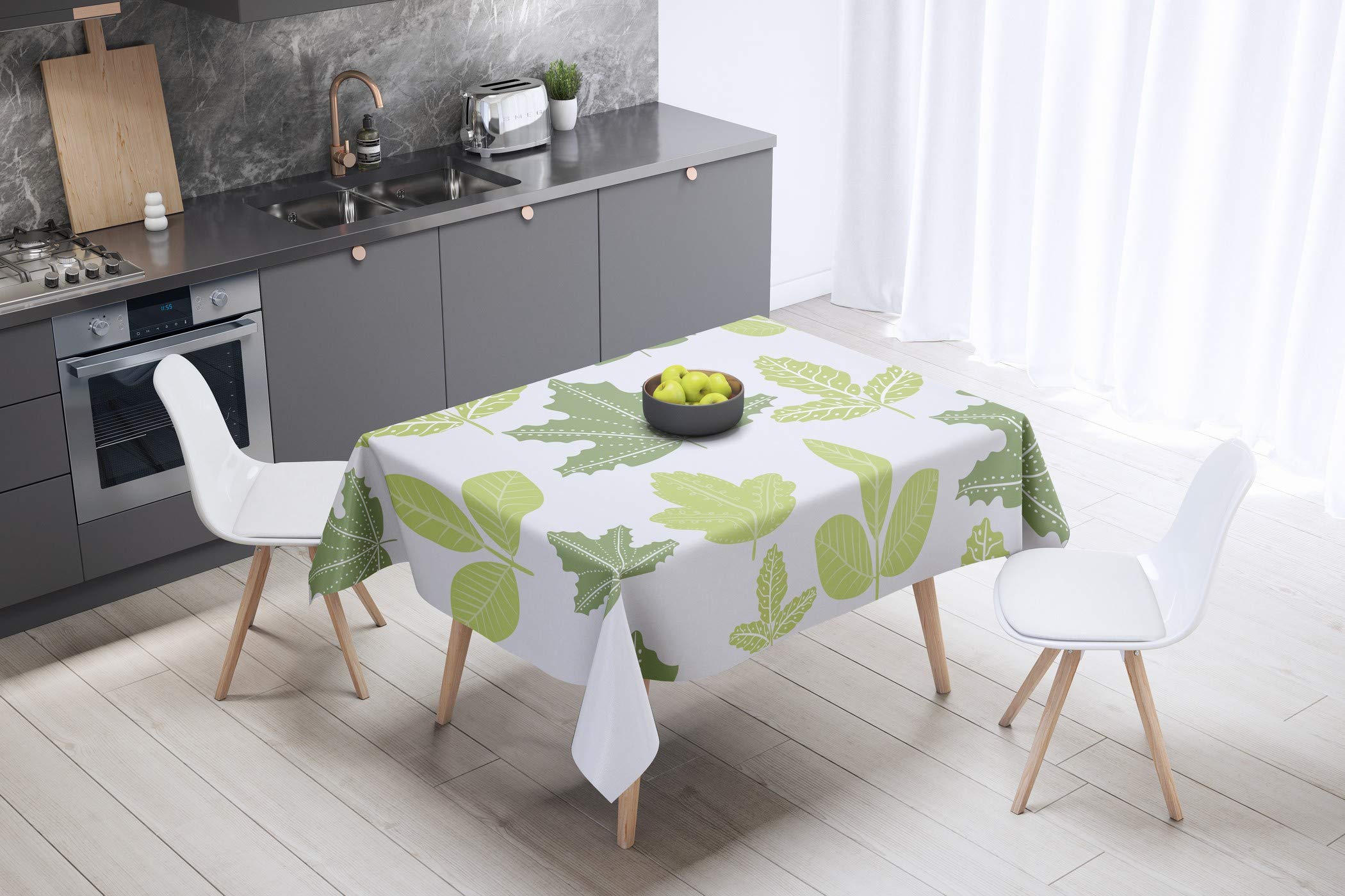 Bonamaison Kitchen Decoration, Tablecloth, 140cm x 140cm - Designed and Manufactured in Turkey