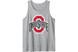 ELITE AUTHENTICS Ohio State Buckeyes Mens Icon Logo Officially Licensed Gray Tank Top