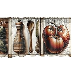 Ambesonne Farmhouse Window Valance Pack of