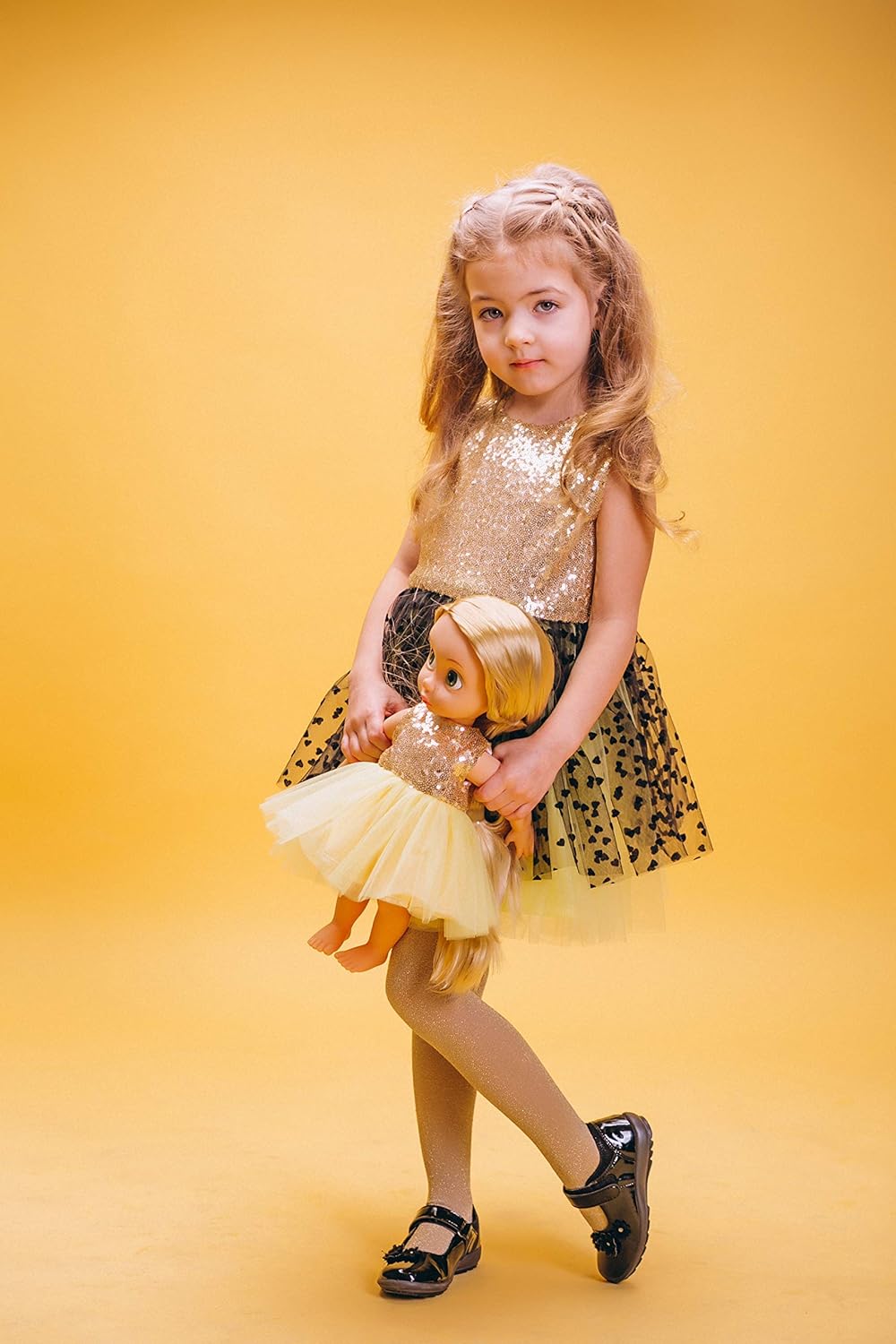 baby girl gold dress
