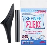 SHEWEE Flexi – The Original Female Urinal – Black – Reusable Portable